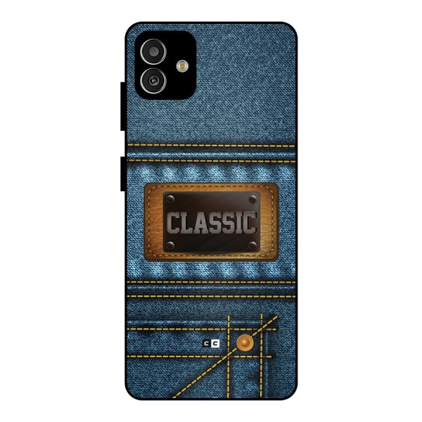 Classic Denim Metal Back Case for Galaxy M13 5G