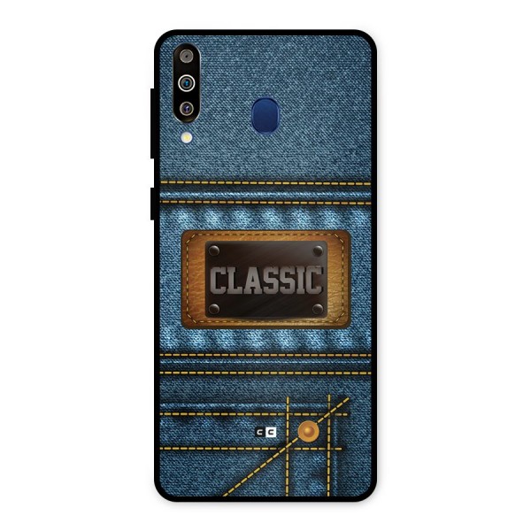 Classic Denim Metal Back Case for Galaxy M30