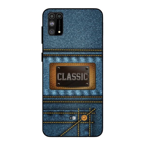 Classic Denim Metal Back Case for Galaxy M31