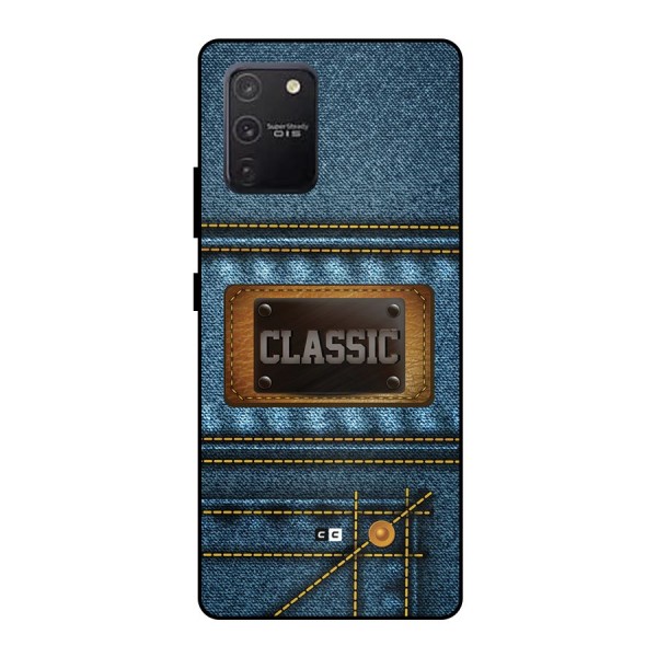 Classic Denim Metal Back Case for Galaxy S10 Lite