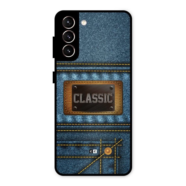 Classic Denim Metal Back Case for Galaxy S21 5G