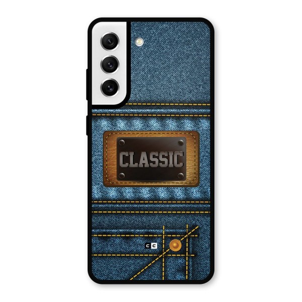 Classic Denim Metal Back Case for Galaxy S21 FE 5G