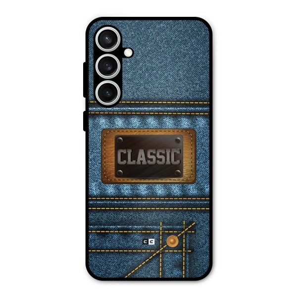 Classic Denim Metal Back Case for Galaxy S23 FE