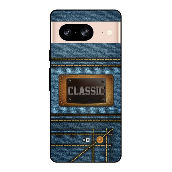 Classic Denim Metal Back Case for Google Pixel 8