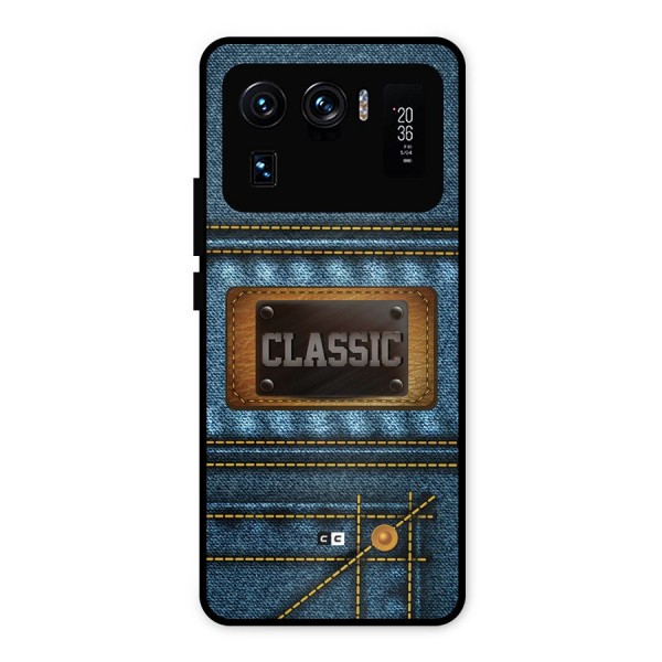 Classic Denim Metal Back Case for Mi 11 Ultra