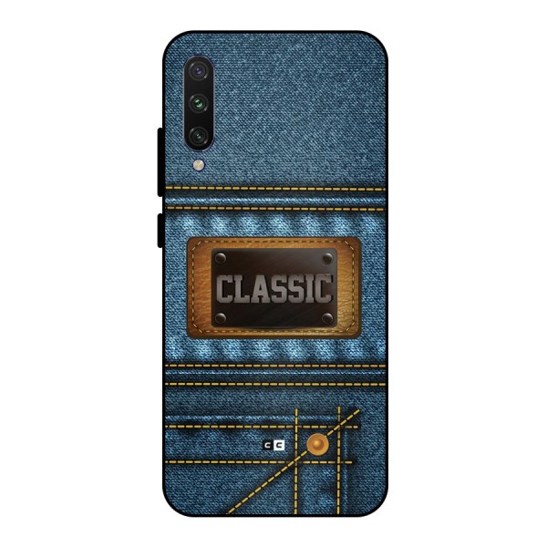 Classic Denim Metal Back Case for Mi A3