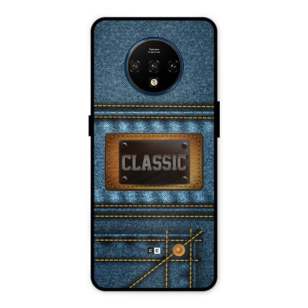 Classic Denim Metal Back Case for OnePlus 7T