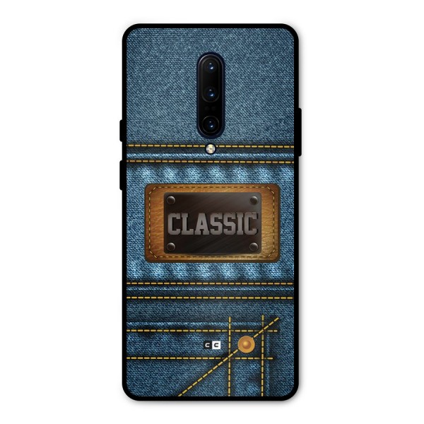 Classic Denim Metal Back Case for OnePlus 7 Pro