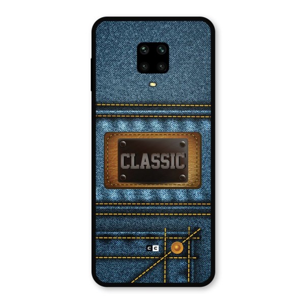 Classic Denim Metal Back Case for Poco M2