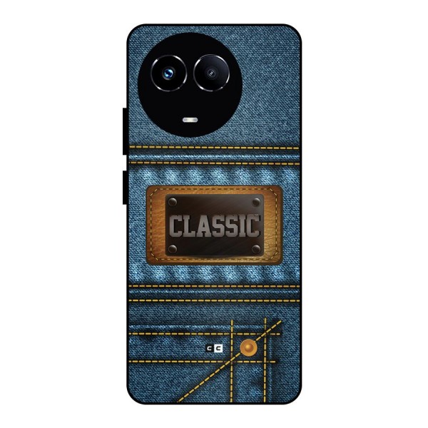 Classic Denim Metal Back Case for Realme 11 5G