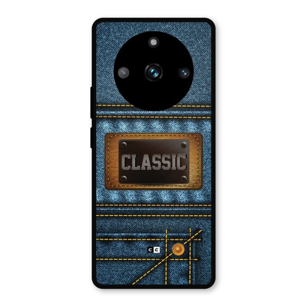 Classic Denim Metal Back Case for Realme 11 Pro