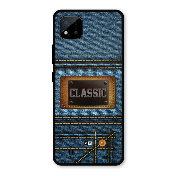 Classic Denim Metal Back Case for Realme C11 2021