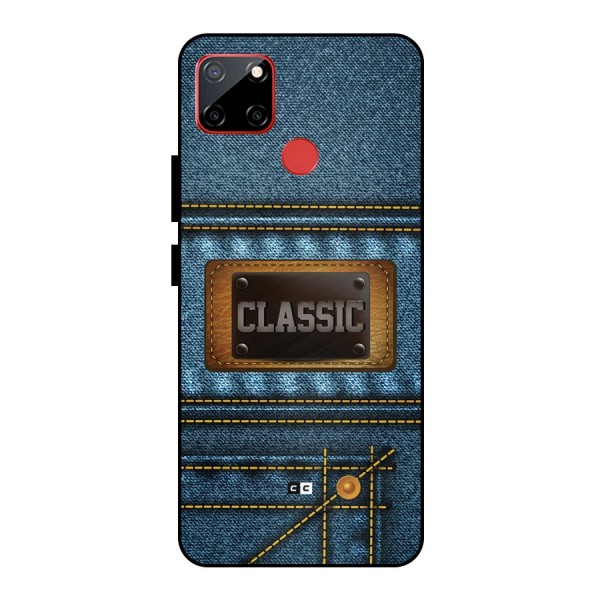 Classic Denim Metal Back Case for Realme C12