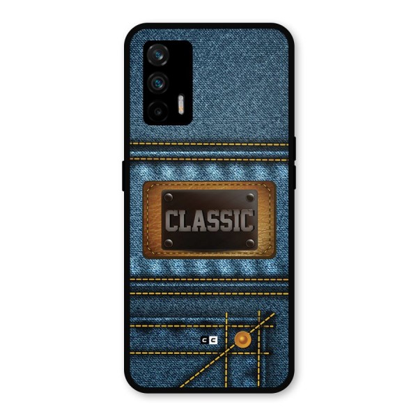 Classic Denim Metal Back Case for Realme GT 5G