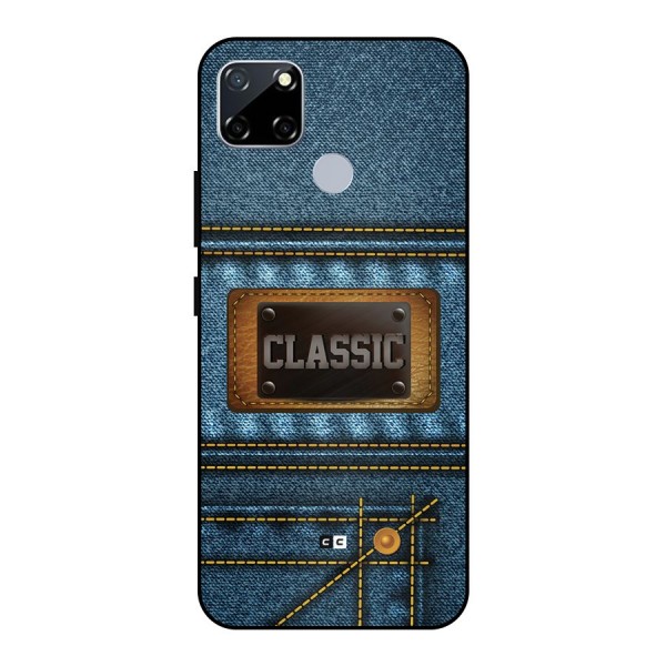 Classic Denim Metal Back Case for Realme Narzo 20