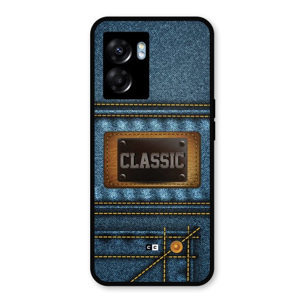 Classic Denim Metal Back Case for Realme Narzo 50 5G