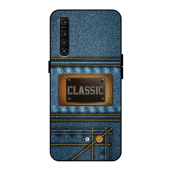 Classic Denim Metal Back Case for Realme XT