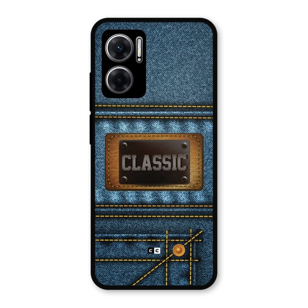 Classic Denim Metal Back Case for Redmi 11 Prime 5G