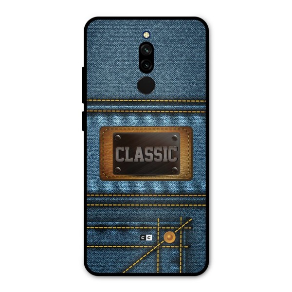 Classic Denim Metal Back Case for Redmi 8