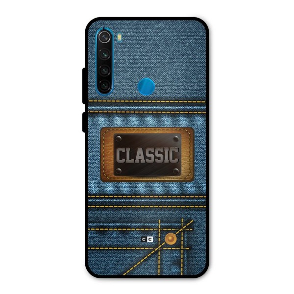 Classic Denim Metal Back Case for Redmi Note 8