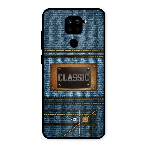 Classic Denim Metal Back Case for Redmi Note 9