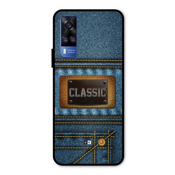 Classic Denim Metal Back Case for Vivo Y31