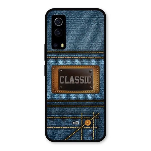 Classic Denim Metal Back Case for iQOO Z3