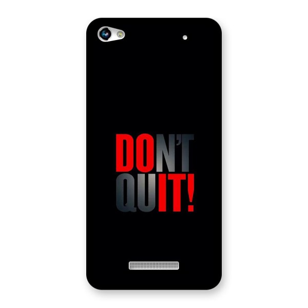 Classic Dont Quit Back Case for Canvas Hue 2 A316