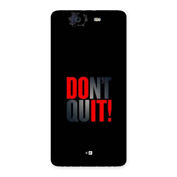 Classic Dont Quit Back Case for Canvas Knight A350