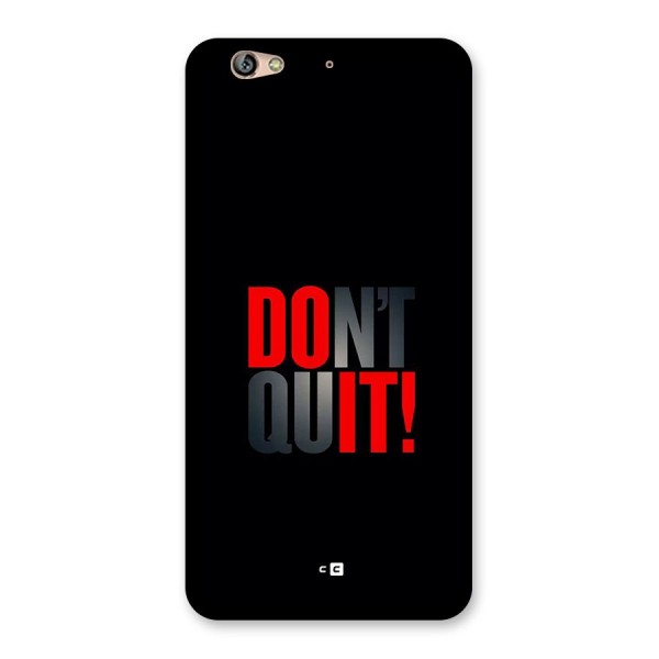 Classic Dont Quit Back Case for Gionee S6