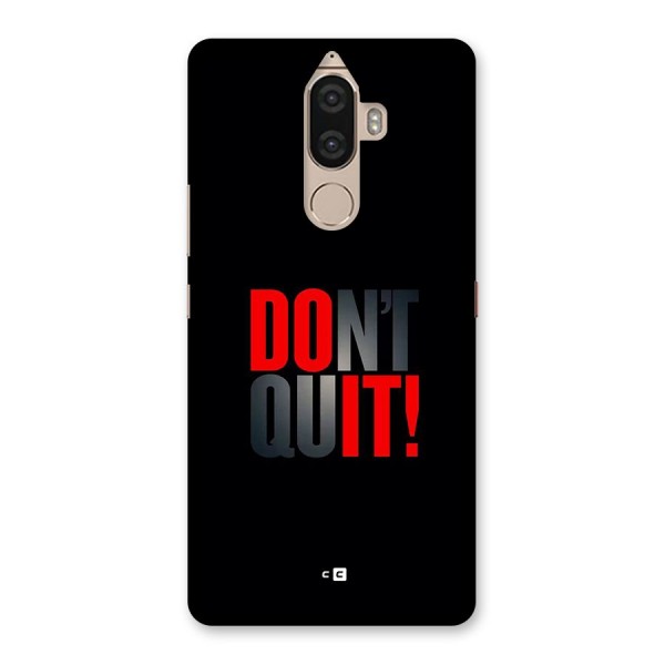 Classic Dont Quit Back Case for Lenovo K8 Note