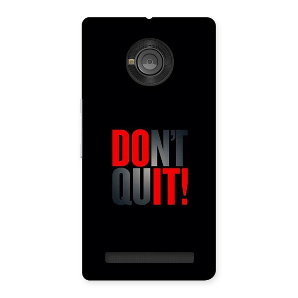 Classic Dont Quit Back Case for Yuphoria