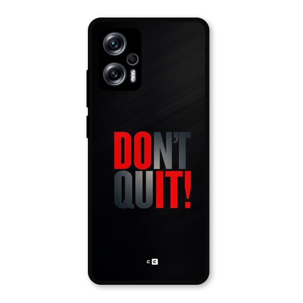 Classic Dont Quit Metal Back Case for Redmi K50i