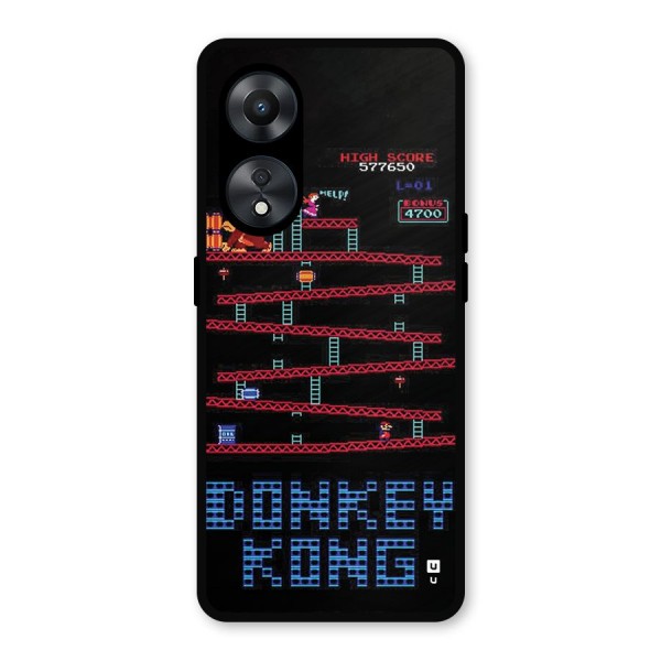 Classic Gorilla Game Metal Back Case for Oppo A78