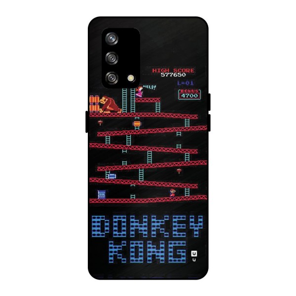 Classic Gorilla Game Metal Back Case for Oppo F19s