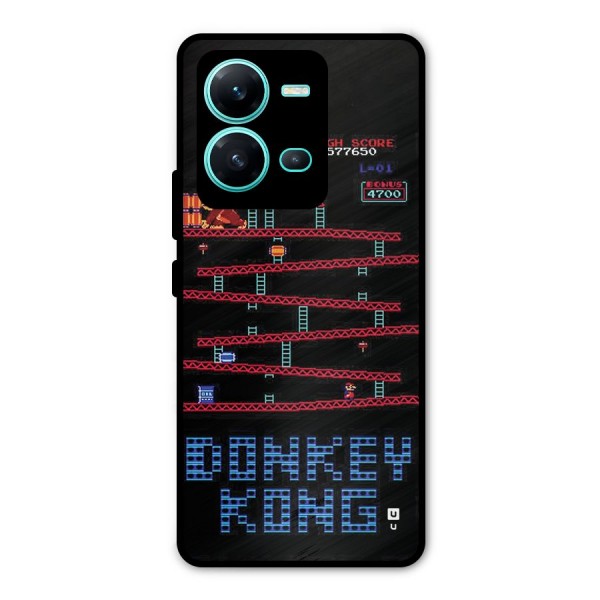 Classic Gorilla Game Metal Back Case for Vivo V25