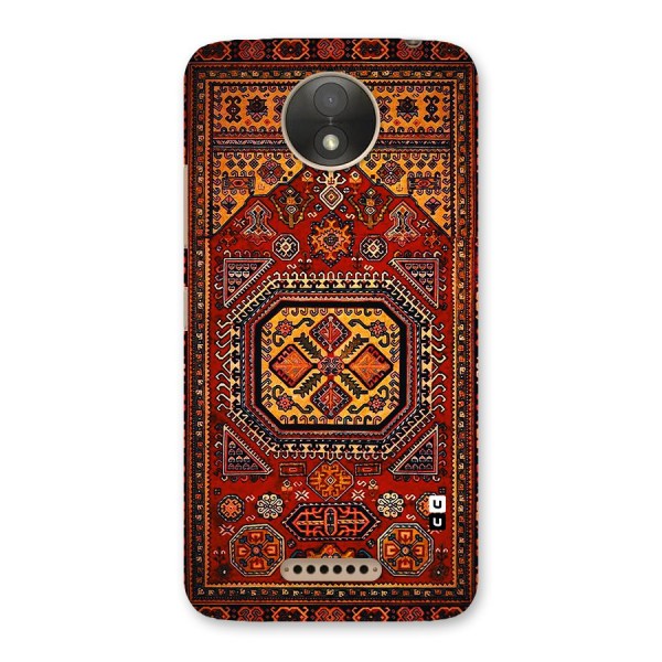 Classic Luxury Carpet Pattern Back Case for Moto C Plus