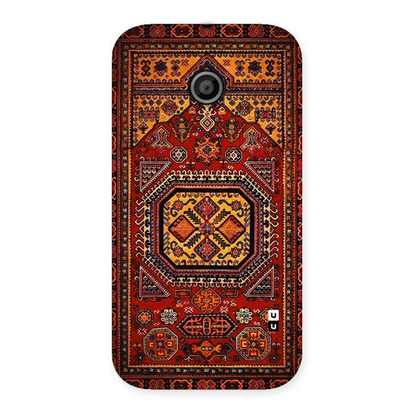 Classic Luxury Carpet Pattern Back Case for Moto E