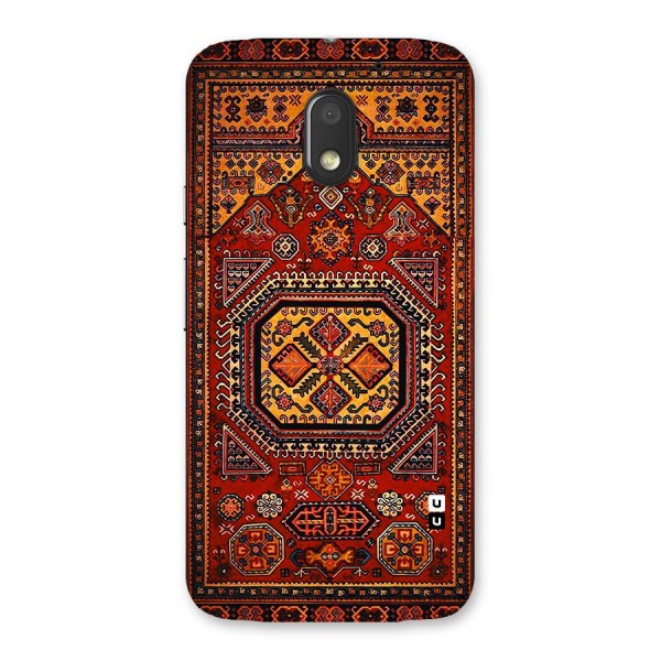 Classic Luxury Carpet Pattern Back Case for Moto E3 Power