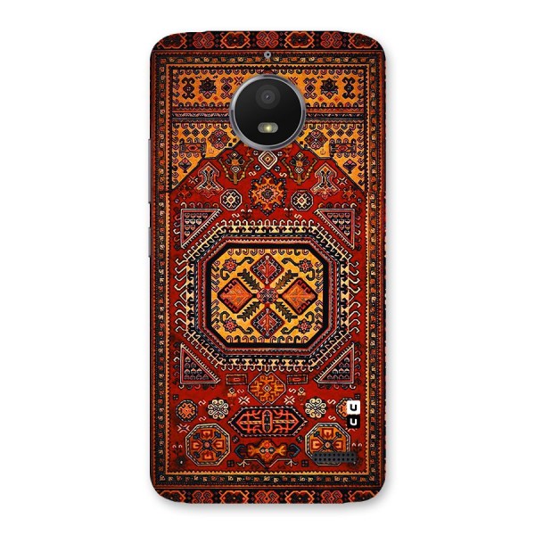 Classic Luxury Carpet Pattern Back Case for Moto E4