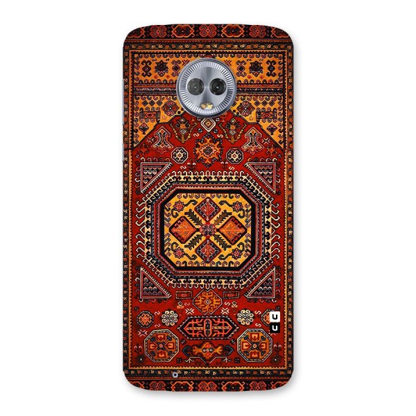 Classic Luxury Carpet Pattern Back Case for Moto G6