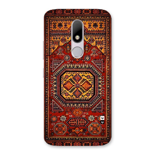 Classic Luxury Carpet Pattern Back Case for Moto M