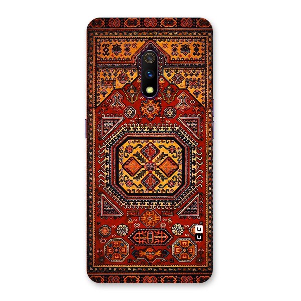 Classic Luxury Carpet Pattern Back Case for Realme X