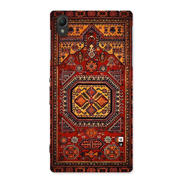 Classic Luxury Carpet Pattern Back Case for Sony Xperia Z1