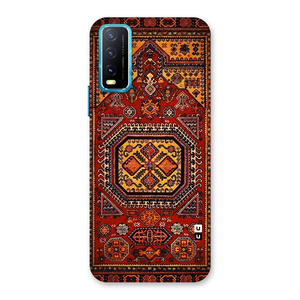 Classic Luxury Carpet Pattern Back Case for Vivo Y12s