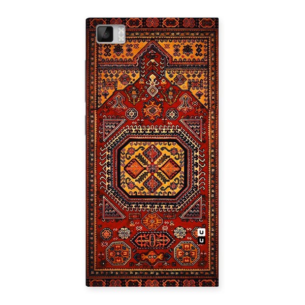 Classic Luxury Carpet Pattern Back Case for Xiaomi Mi3