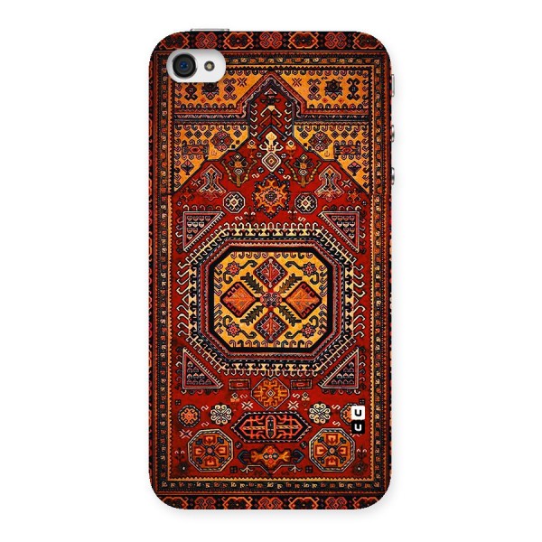 Classic Luxury Carpet Pattern Back Case for iPhone 4 4s