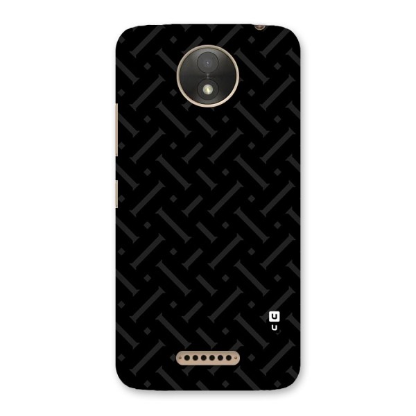 Classic Pipes Pattern Back Case for Moto C Plus