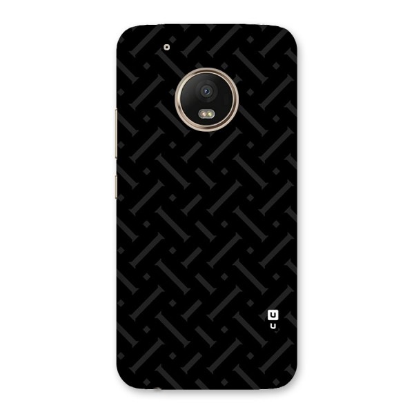 Classic Pipes Pattern Back Case for Moto G5 Plus