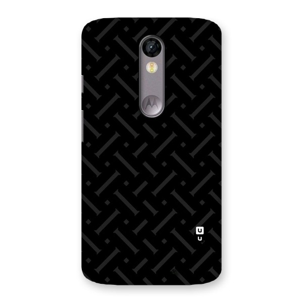 Classic Pipes Pattern Back Case for Moto X Force